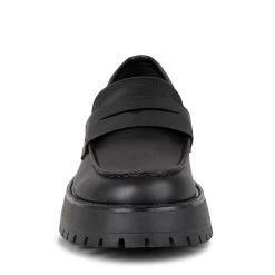 HEAATHER BLACK -Stevemadden STEVEMADDEN SHOES HEAATHER BLACK FRONT