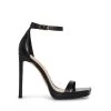 IRIDESSA BLACK LEATHER -Stevemadden STEVEMADDEN SHOES IRIDESSA BLACK LEATHER SIDE