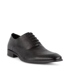 JAXONN BLACK LEATHER 8 JAXONN BLACK LEATHER -Stevemadden STEVEMADDEN SHOES JAXONN BLACKLEATHER ANGLE