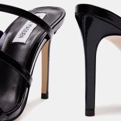 KAMEA BLACK LEATHER -Stevemadden STEVEMADDEN SHOES KAMEA BLACK LEATHER 04