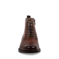 KIERING TAN LEATHER 9 KIERING TAN LEATHER -Stevemadden STEVEMADDEN SHOES KELSING COGNAC FRONT