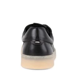 MORELLI BLACK LEATHER -Stevemadden STEVEMADDEN SHOES MORELLI BLACK BACK