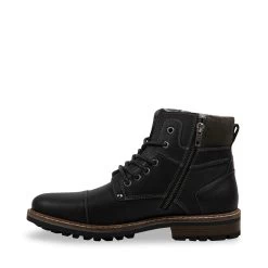 MURPHYY BLACK LEATHER -Stevemadden STEVEMADDEN SHOES MURPHYY BLACK INNER