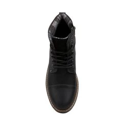 MURPHYY BLACK LEATHER -Stevemadden STEVEMADDEN SHOES MURPHYY BLACK TOP