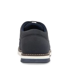 ROCKWELL BLUE FABRIC -Stevemadden STEVEMADDEN SHOES ROCKWELL NAVY BACK