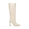 SHAYNA NATURAL EXOTIC -Stevemadden STEVEMADDEN SHOES SHAYNA BONE CROCO SIDE