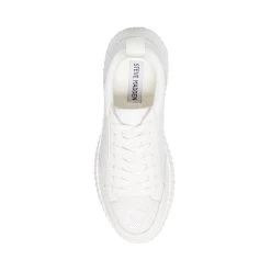 SHOCK WHITE LEATHER -Stevemadden STEVEMADDEN SHOES SHOCK WHITE LEATHER TOP