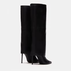 SMITH BLACK LEATHER -Stevemadden STEVEMADDEN SHOES SMITH BLACK LEATHER 02