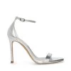 TECY SILVER -Stevemadden STEVEMADDEN SHOES TECY SILVER LEATHER SIDE