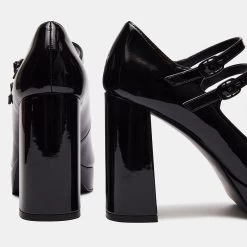 TIARA BLACK PATENT -Stevemadden STEVEMADDEN SHOES TIARA BLACK PATENT 05