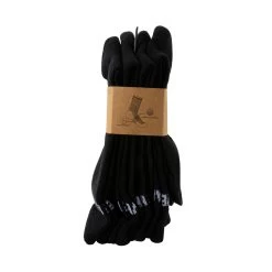 4PK WOMEN'S BLACK LOGO CREW SOCKS -Stevemadden STEVEMADDEN SOCK SMSKL0506 BLACK BLACK SIDE