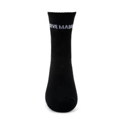 4PK WOMEN'S BLACK LOGO CREW SOCKS -Stevemadden STEVEMADDEN SOCK SMSKL0506 BLACK FRONTFOOT