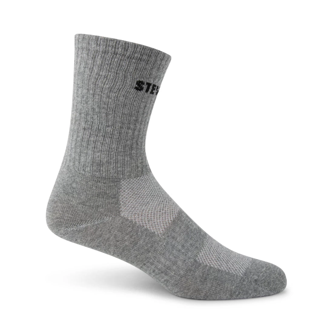 4PK WOMEN'S GREY MULTI LOGO CREW SOCKS 3 4PK WOMEN'S GREY MULTI LOGO CREW SOCKS