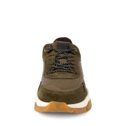 TRACK GREEN LEATHER 9 TRACK GREEN LEATHER -Stevemadden STEVEMADDEN TRACK KHAKI FRONT