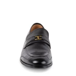 XYLER BLACK LEATHER 9 XYLER BLACK LEATHER -Stevemadden STEVEMADDEN XYLER BLACK FRONT