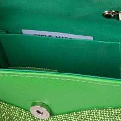 BAMINA GREEN MULTI -Stevemadden STEVENMADDEN HANDBAG BAMINA GREEN INSIDE