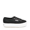 2790 ACOTW BLACK FABRIC -Stevemadden SUPERGA 2790 ACOTW BLACK WHITE SIDE
